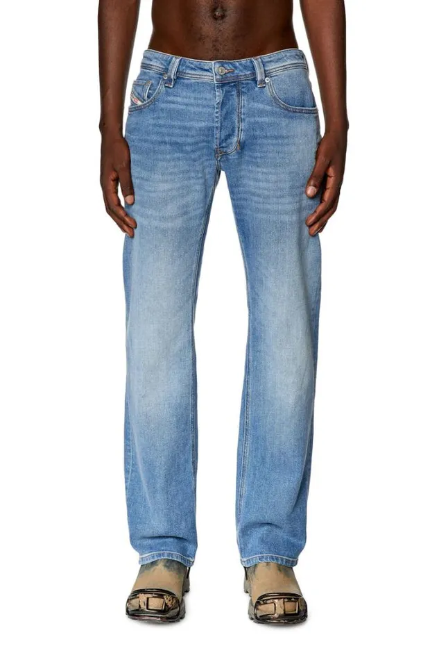 Men Straight Jeans 1985 Larkee 0enas Light Blue Diesel Straight