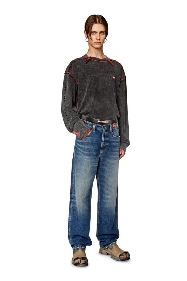 Men Straight Jeans 2010 DMacs 09h02 Medium Blue Diesel Straight