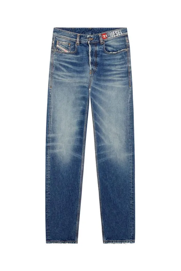 Men Straight Jeans 2010 DMacs 09h02 Medium Blue Diesel Straight Men Straight Jeans 2010 DMacs 09h02 Medium Blue Diesel Straight