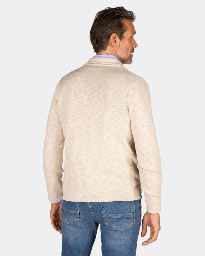 Men Sweatshirts NZA New Zealand Auckland Beige Cotton Overshirt 8211 Dessert Sand