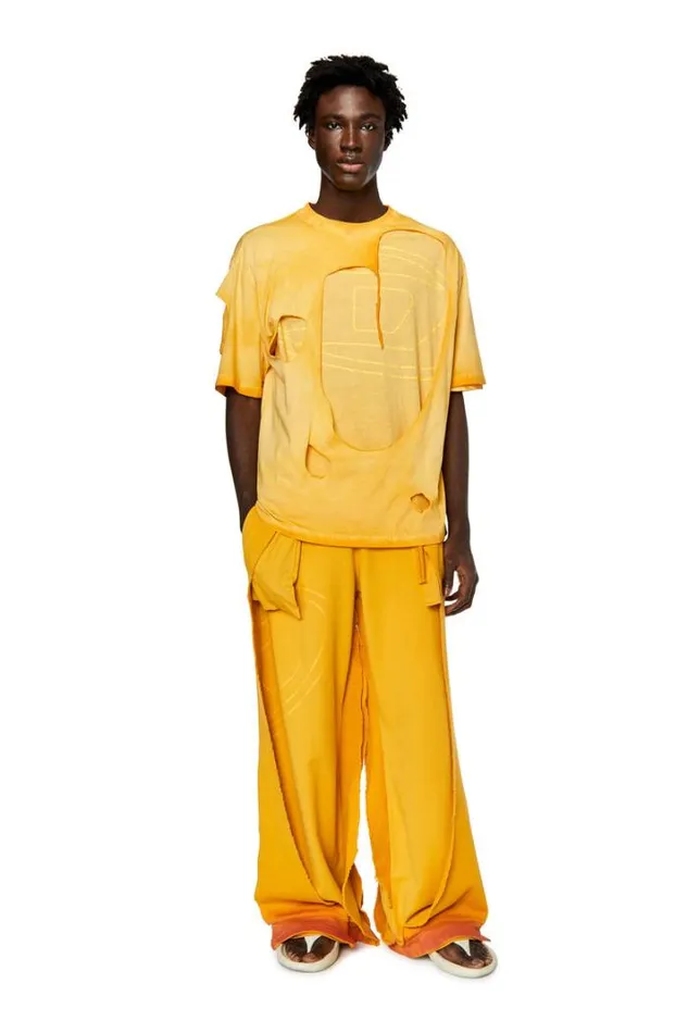 Men TAshy Yellow Diesel Tshirts