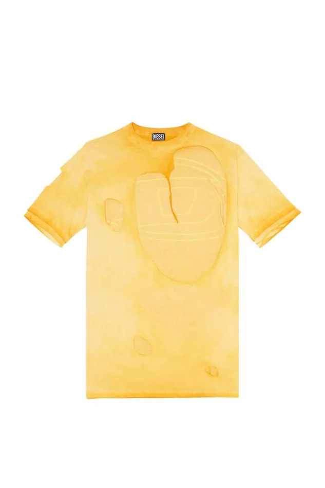 Men TAshy Yellow Diesel Tshirts Men TAshy Yellow Diesel Tshirts