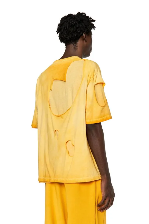 Men TAshy Yellow Diesel Tshirts Men TAshy Yellow Diesel Tshirts