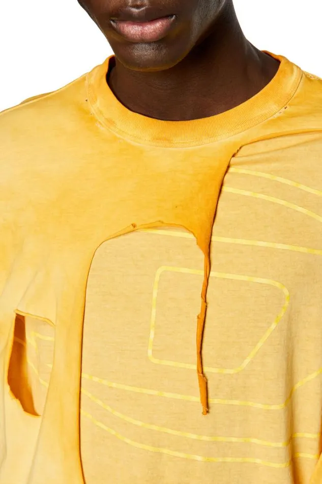 Men TAshy Yellow Diesel Tshirts Men TAshy Yellow Diesel Tshirts