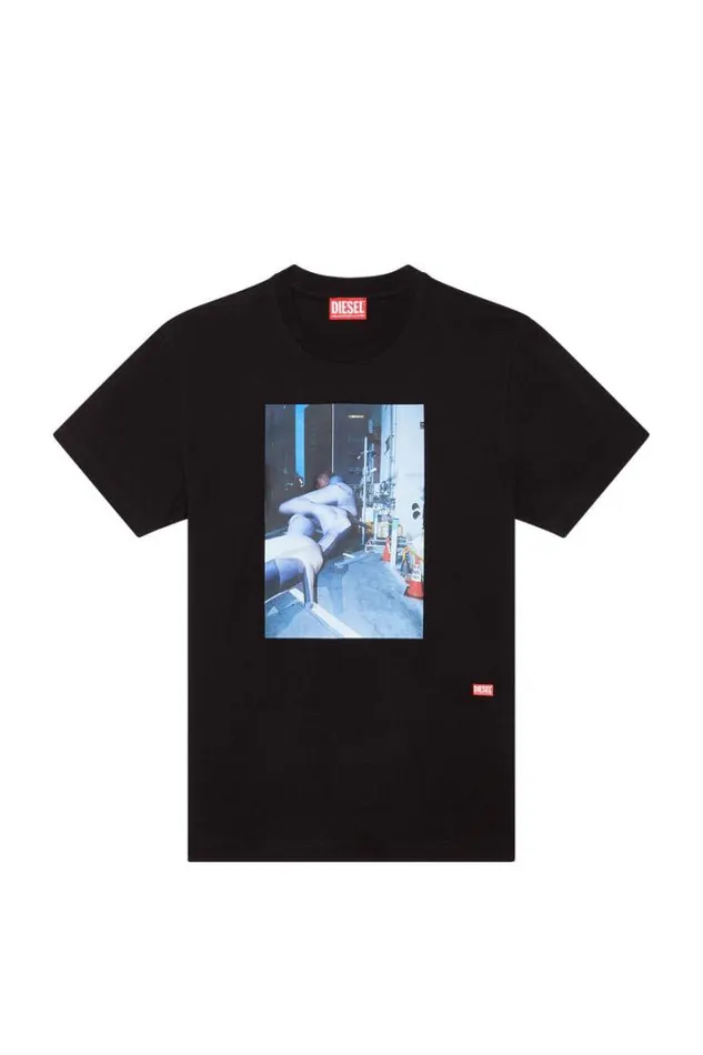 Men TDiegorL5 Black Diesel Tshirts Men TDiegorL5 Black Diesel Tshirts
