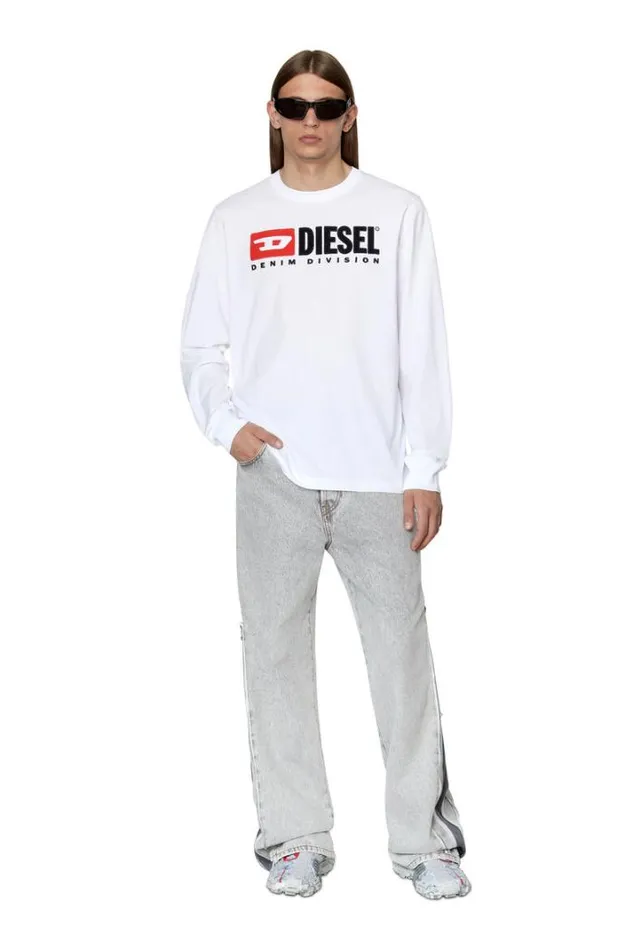 Men TJustLsDiv White Diesel Tshirts