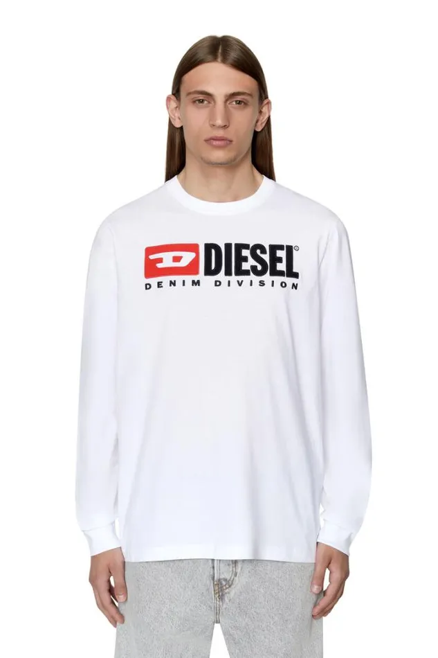 Men TJustLsDiv White Diesel Tshirts Men TJustLsDiv White Diesel Tshirts
