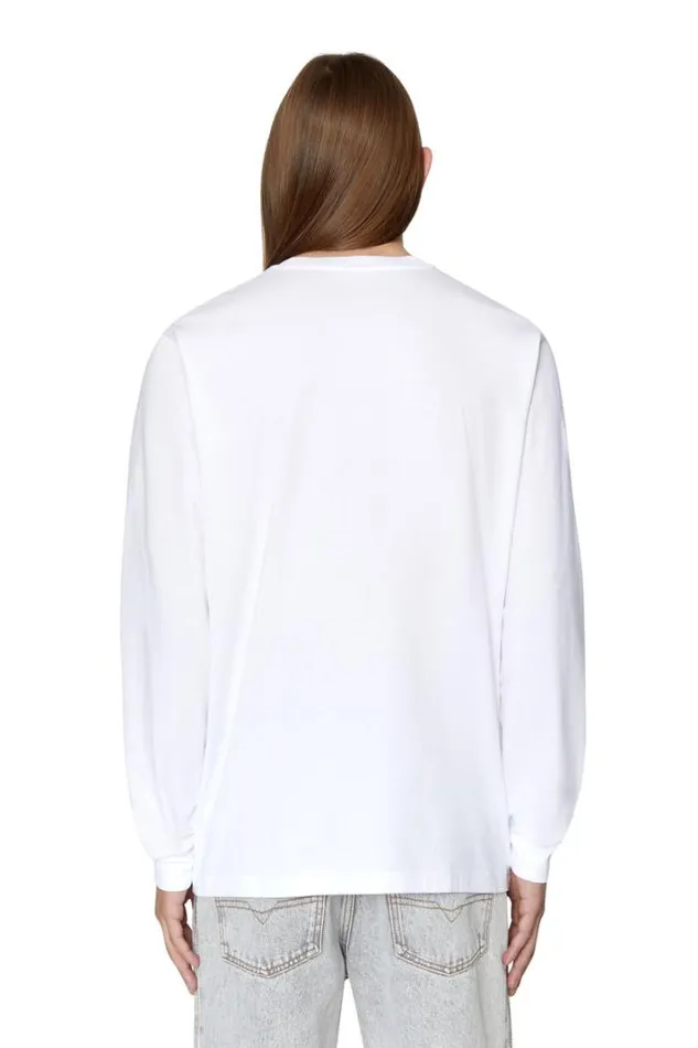 Men TJustLsDiv White Diesel Tshirts Men TJustLsDiv White Diesel Tshirts