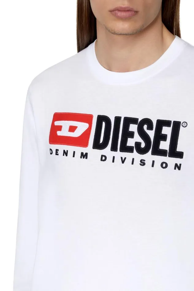 Men TJustLsDiv White Diesel Tshirts Men TJustLsDiv White Diesel Tshirts