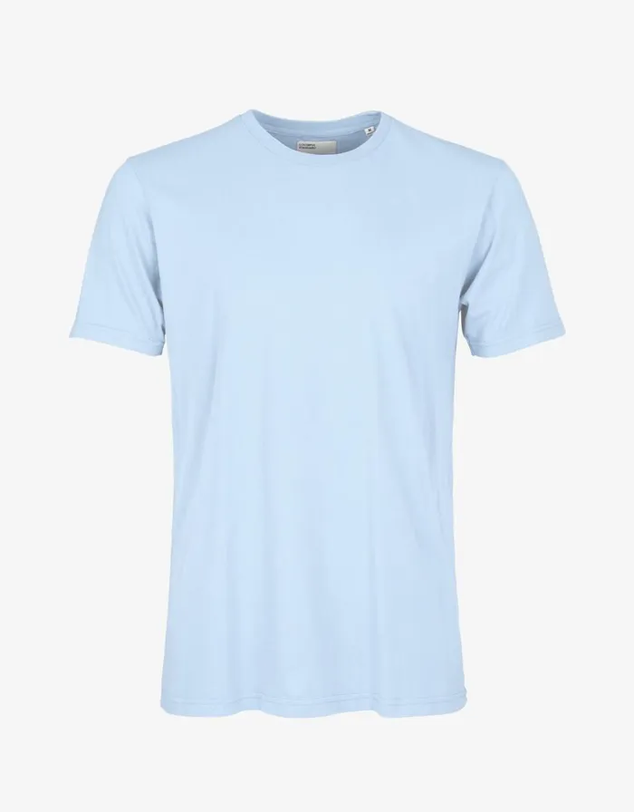 Men TShirts Colorful Standard Classic Organic Tee Polar Blue