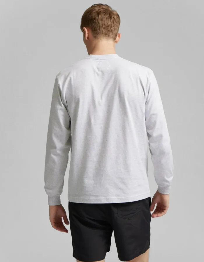 Men TShirts Colorful Standard Oversized Organic LS TShirt Faded Black