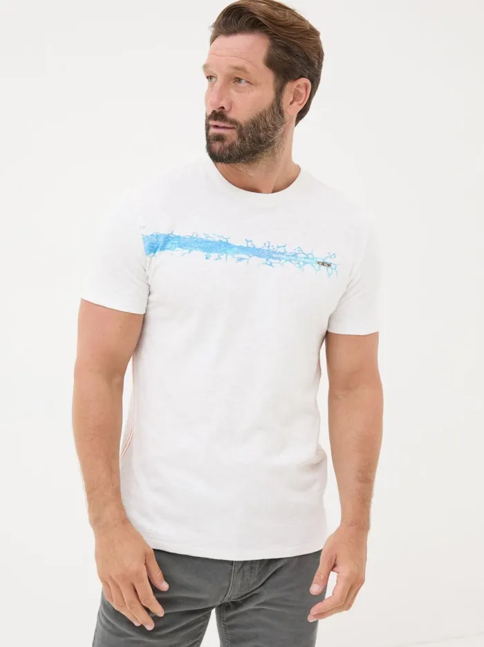 Men TShirts Fat Face White Ice Breakers 100 Cotton TShirt