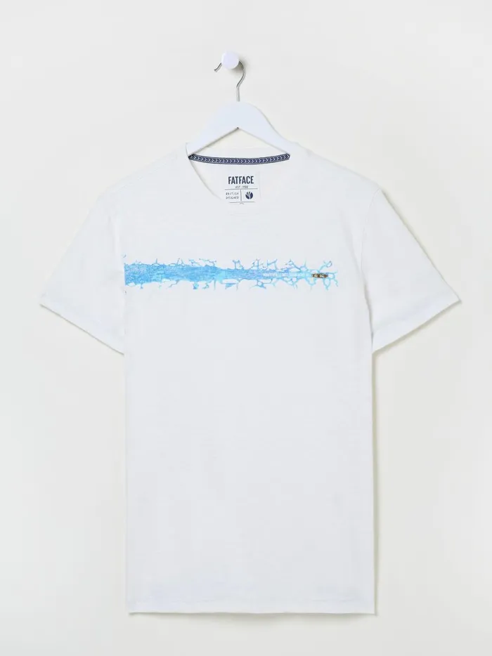 Men TShirts Fat Face White Ice Breakers 100 Cotton TShirt Men TShirts Fat Face White Ice Breakers 100 Cotton TShirt