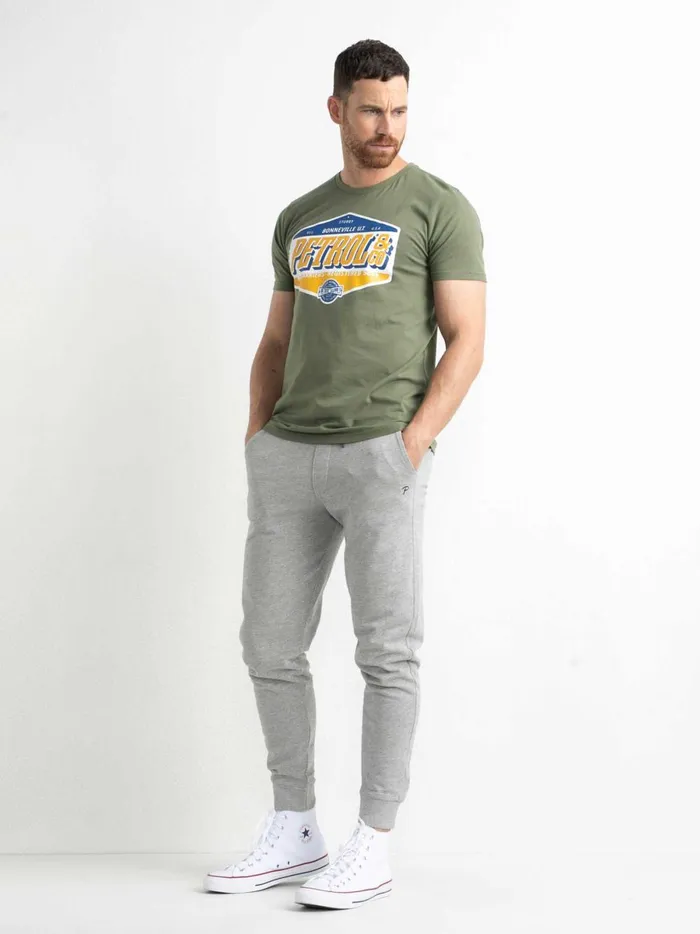 Men TShirts Petrol Industries Artwork TShirt Dusty Army