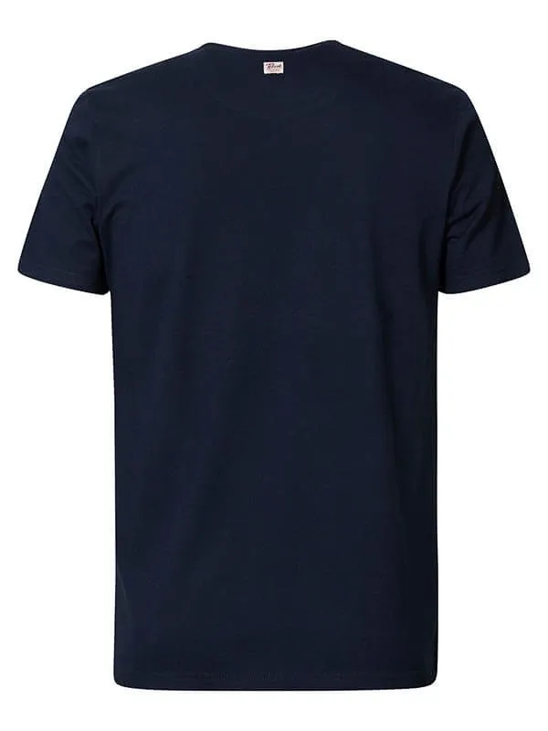 Men TShirts Petrol Industries Artwork TShirt Midnight Navy