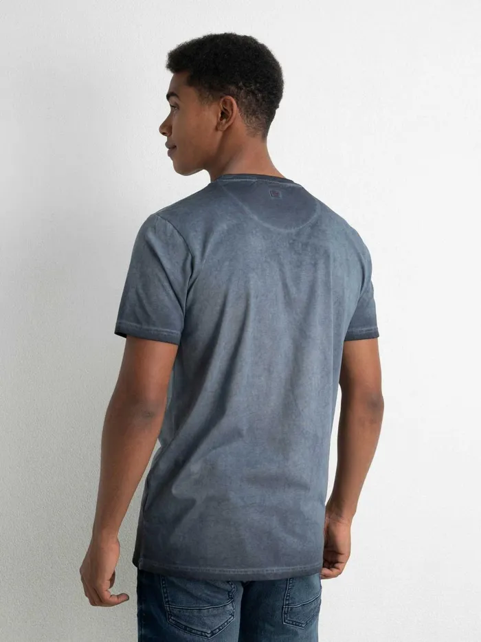 Men TShirts Petrol Industries Summery TShirt Raven Grey