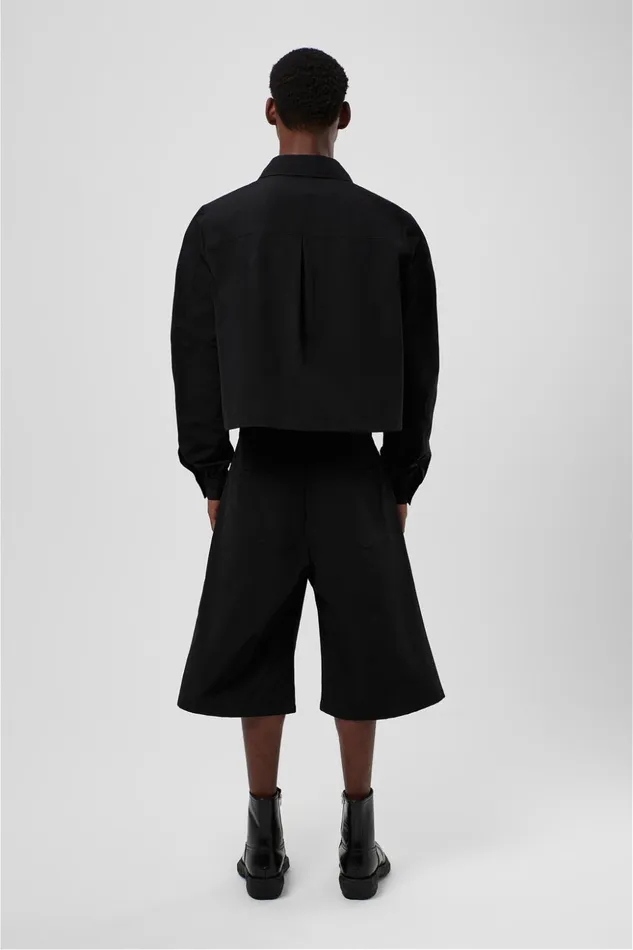 Men Tech Shirt Black CottonNylon Shirt Camper Tops Men Tech Shirt Black CottonNylon Shirt Camper Tops