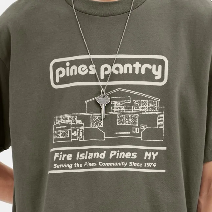 Men Tops and Bottoms Coach T Shirt With Pines Pantry Graphic Medium Grey