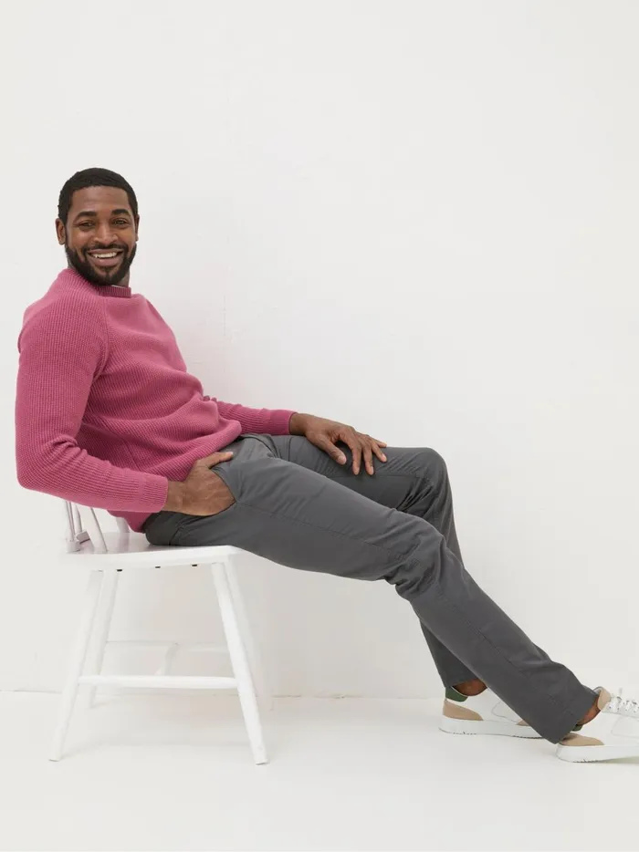 Men Trousers and Chinos Fat Face Dark Grey Slim Heyshott Chinos