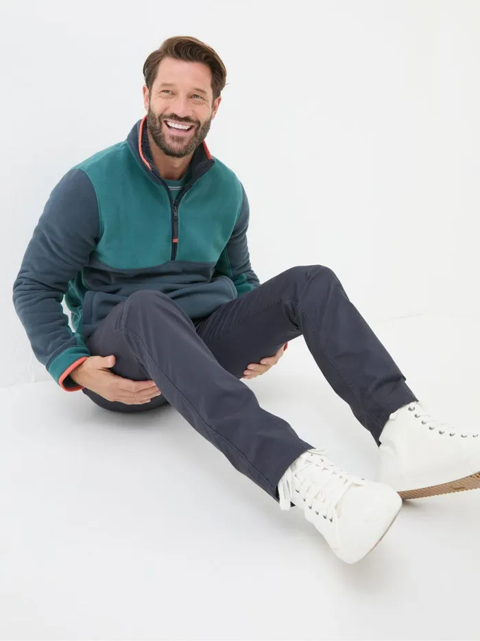 Men Trousers and Chinos Fat Face Heyshott Navy Slim Chinos