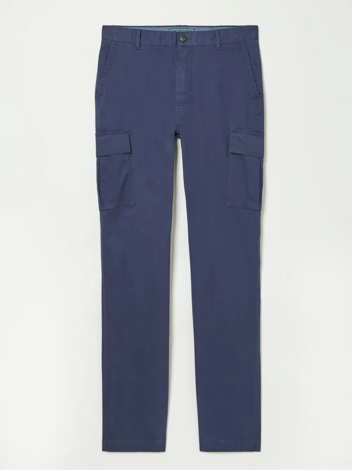 Men Trousers and Chinos Fat Face Mawes Blue Navy Cargo Trousers