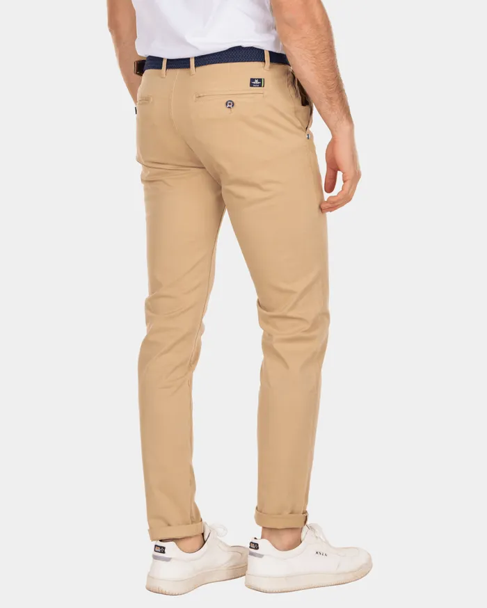 Men Trousers NZA New Zealand Auckland Napier Twill Stretch 8211 Light Kaki Brown