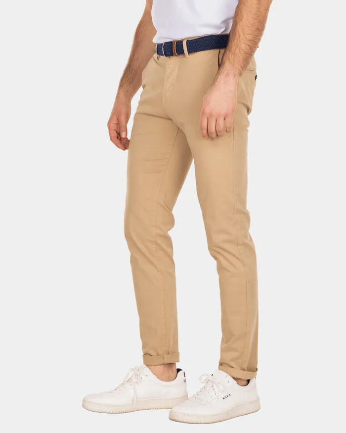 Men Trousers NZA New Zealand Auckland Napier Twill Stretch 8211 Light Kaki Brown