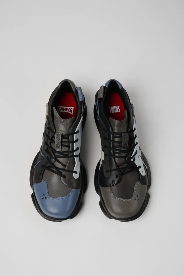 Men Twins Multicolored Leather And Textile Sneakers Camper Sneakers Men Twins Multicolored Leather And Textile Sneakers Camper Sneakers