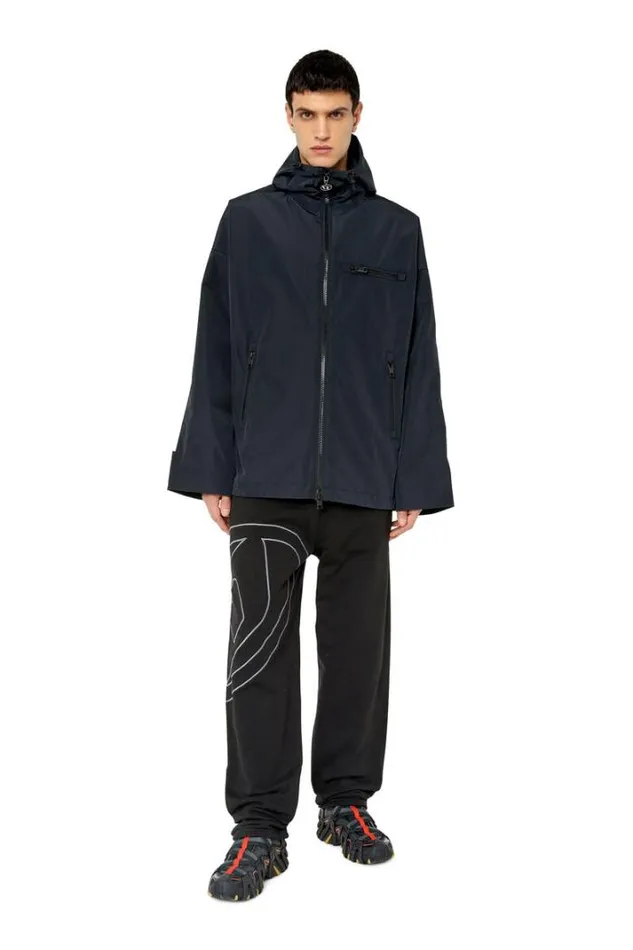 Men WHennes Black Diesel Outerwear And Jackets