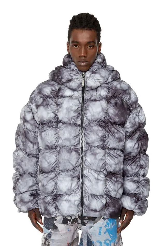 Men WRalle Grey Diesel Outerwear And Jackets Men WRalle Grey Diesel Outerwear And Jackets