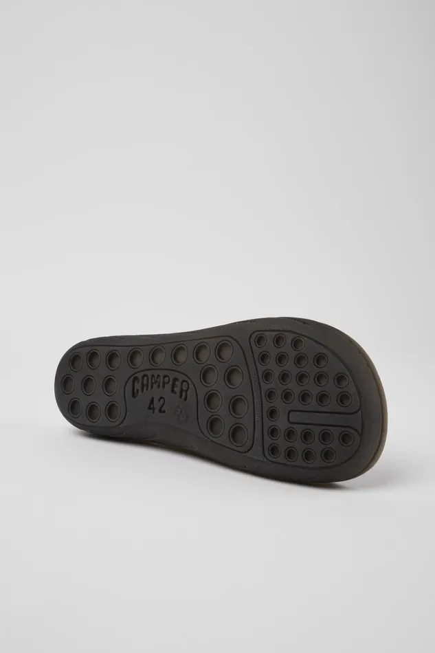 Men Wabi Black Monomaterial Sandals Camper Non Leather Shoes Men Wabi Black Monomaterial Sandals Camper Non Leather Shoes