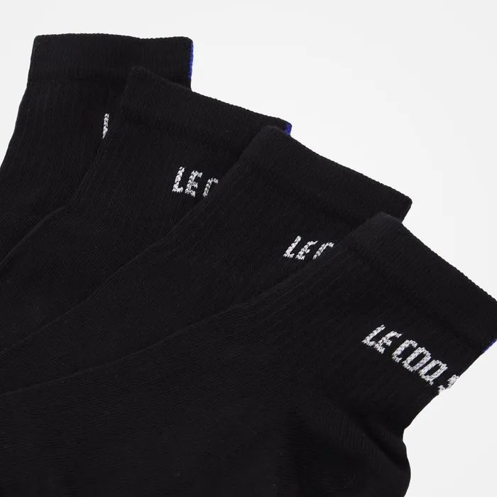 MenWomen Le Coq Sportif Socks Essentiels Socks Black MenWomen Le Coq Sportif Socks Essentiels Socks Black
