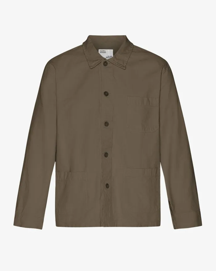 Men Workwear Jackets Colorful Standard Organic Workwear Jacket Cedar Brown