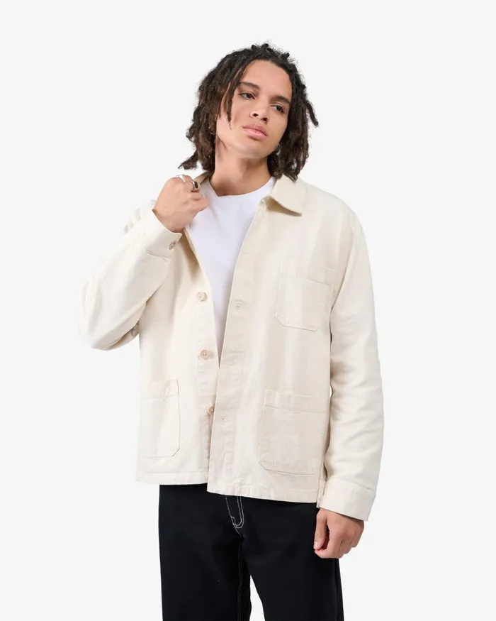 Men Workwear Jackets Colorful Standard Organic Workwear Jacket Hunter Green