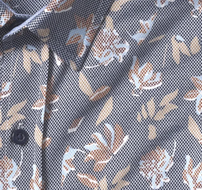 Men Xc Flex Stretch LongSleeve Shirt Navy Birdseye Floral JohnstonandMurphy Shirts Men Xc Flex Stretch LongSleeve Shirt Navy Birdseye Floral JohnstonandMurphy Shirts