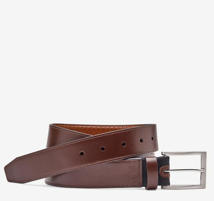 Men Xc4 Dress Belt Mahogany JohnstonandMurphy Belts