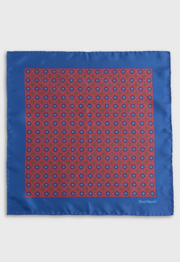 Mens Paulstuart Printed Silk Medallion Pocket Square Gold Pocket Squares Mens Paulstuart Printed Silk Medallion Pocket Square Gold Pocket Squares