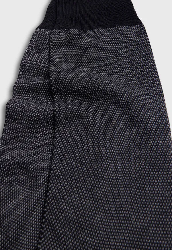 Mens Paulstuart Textured Oxford Dress Sock Black Socks Mens Paulstuart Textured Oxford Dress Sock Black Socks