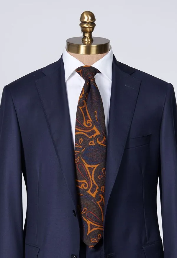 Mens Wool Paisley Tie Blue Ties Paulstuart Mens Wool Paisley Tie Blue Ties Paulstuart