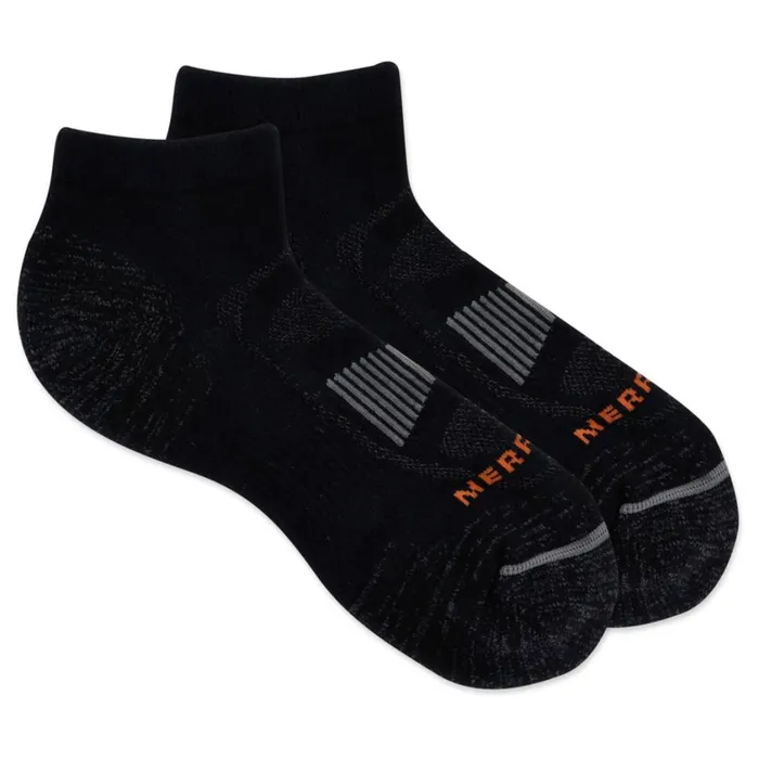 Merrell Accessories MenWomen Zoned Low Cut Hiker Sock Onyx