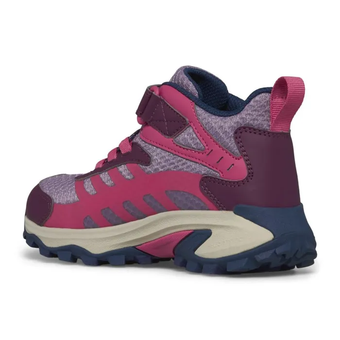 Merrell Boots Kids Big Moab Speed Mid 2 AC Waterproof Berry