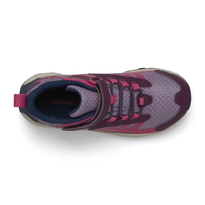 Merrell Boots Kids Big Moab Speed Mid 2 AC Waterproof Berry