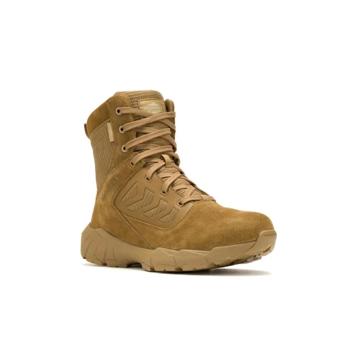 Merrell Boots Men Fullbench Tactical 8039039 Zip Waterproof Coyote