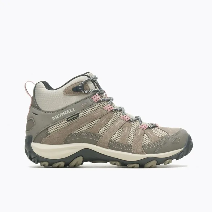 Merrell Boots Women Alverstone 2 Mid Waterproof Wide Width Aluminum