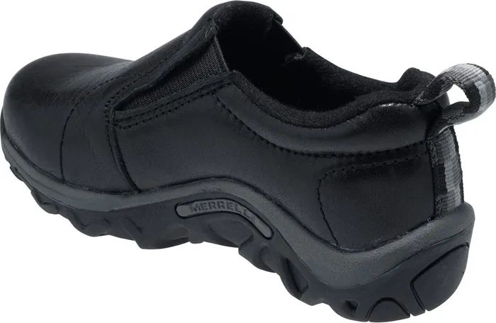 Merrell Easy On Easy Off Kids Big Jungle Moc Leather Black
