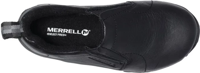 Merrell Easy On Easy Off Kids Big Jungle Moc Leather Black