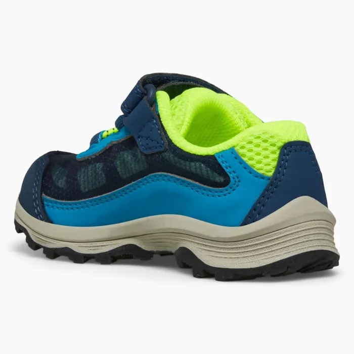 Merrell Easy On Easy Off Kids Little Moab Speed Low AC Jr Waterproof Sneaker Navyhi Viz