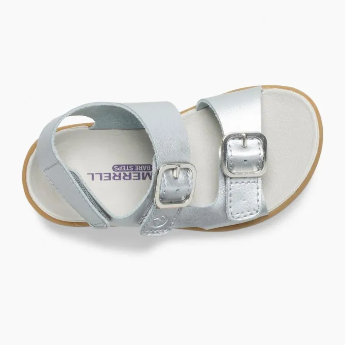 Merrell Sandals Kids Little Bare Steps Sandal Silver