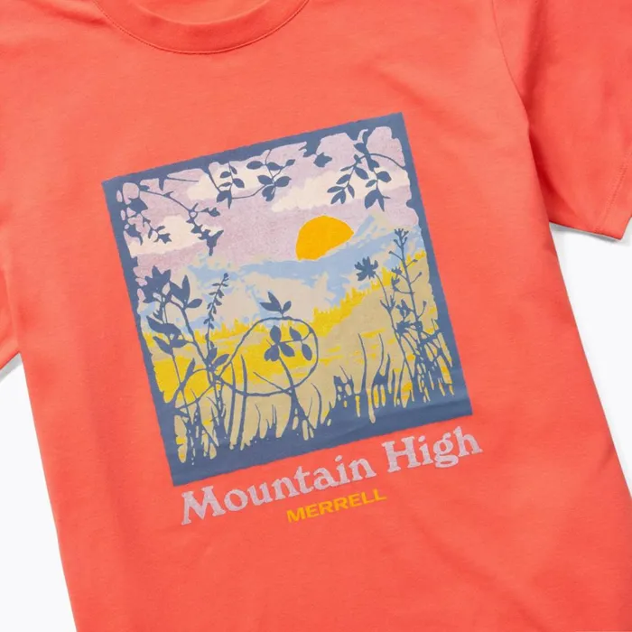 Merrell Tops Women Mountain High Square Tee Cayenne