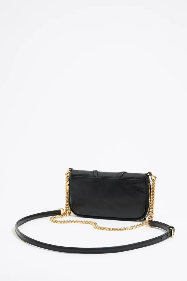 Mini Black Leather Crossbody Bag Black Women Bimba Y Lola Crossbody Bags Mini Black Leather Crossbody Bag Black Women Bimba Y Lola Crossbody Bags
